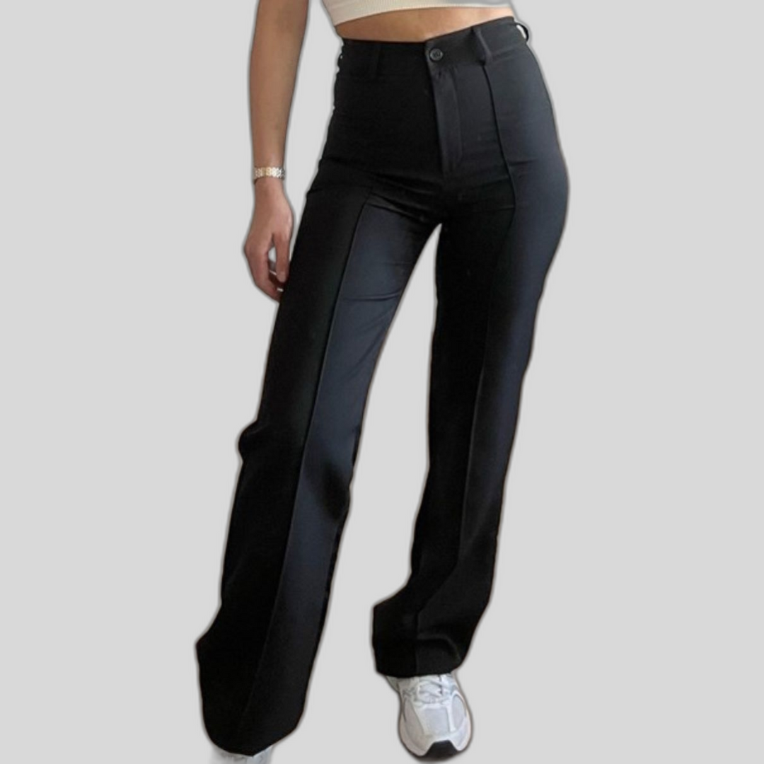 Women's Wide Leg Trousers with High Waist and Tailored Fit