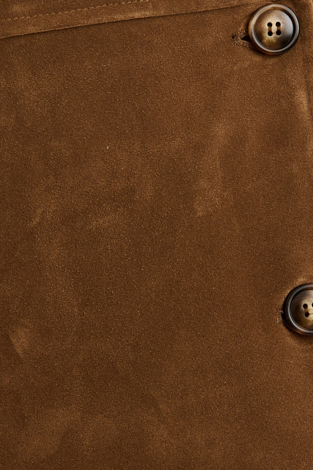 Women's Belted Suede Jacket with Notch Lapels and Relaxed Fit