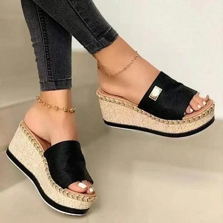 Women's Wedge Sandals with Espadrille Sole
