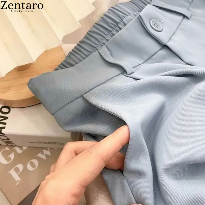 Women's Wide Leg Trousers with High Waist and Tailored Fit