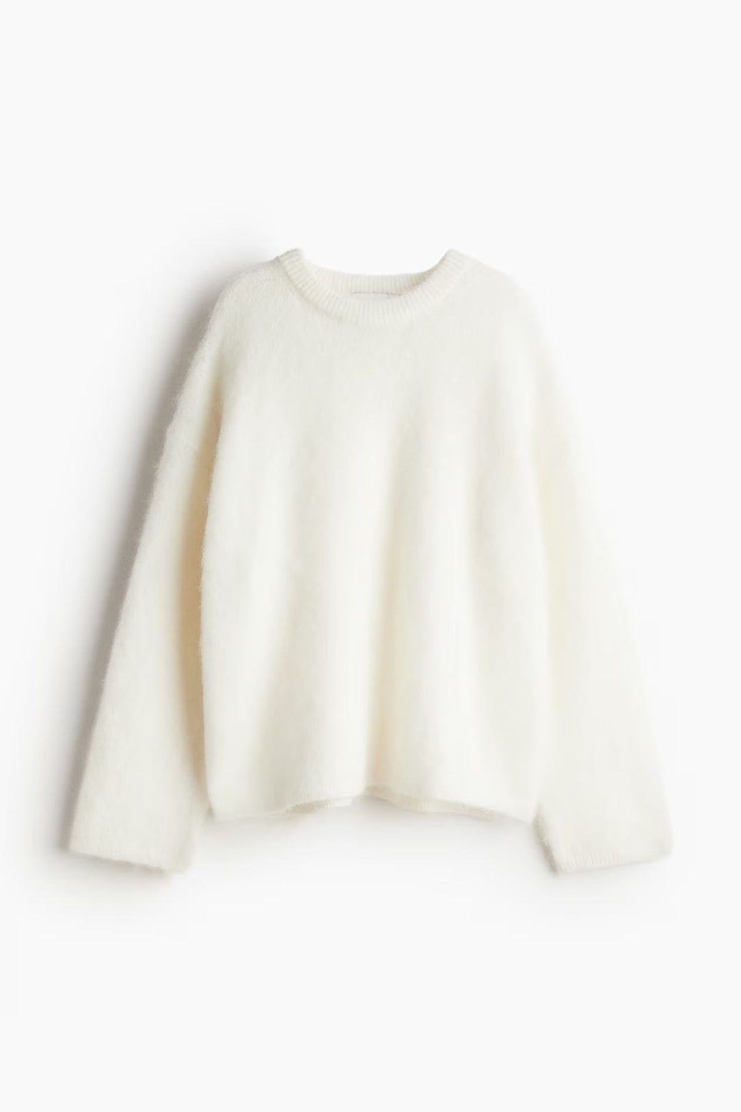 Women's Knitted Jumper with Round Neck and Relaxed Fit