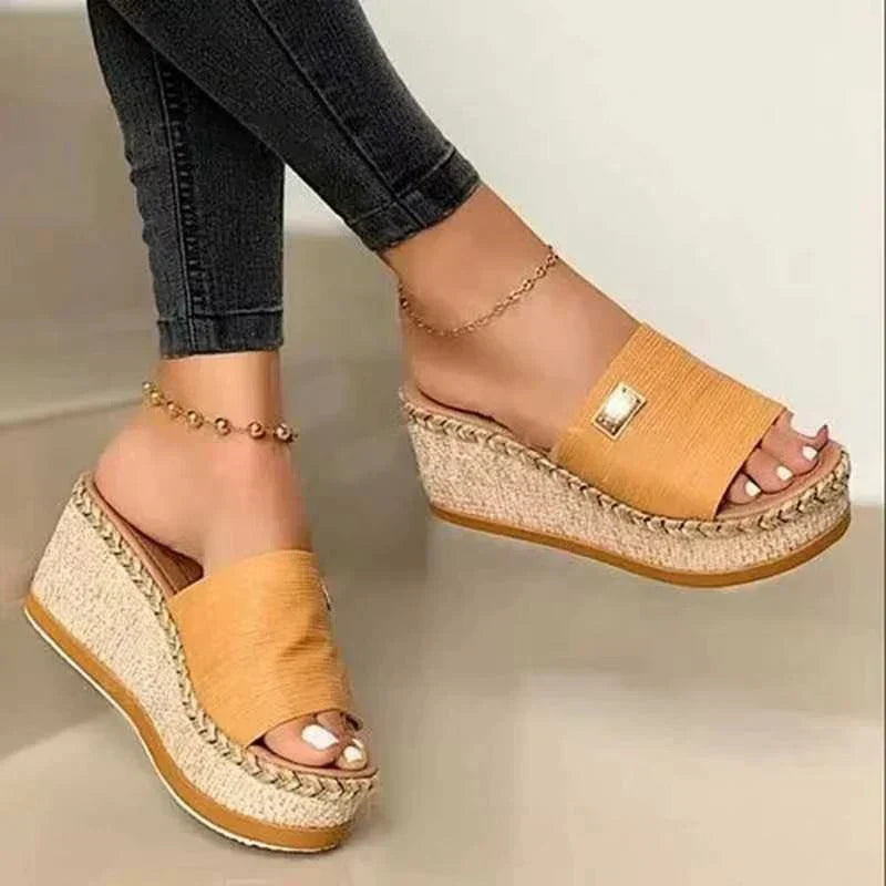 Women's Wedge Sandals with Espadrille Sole