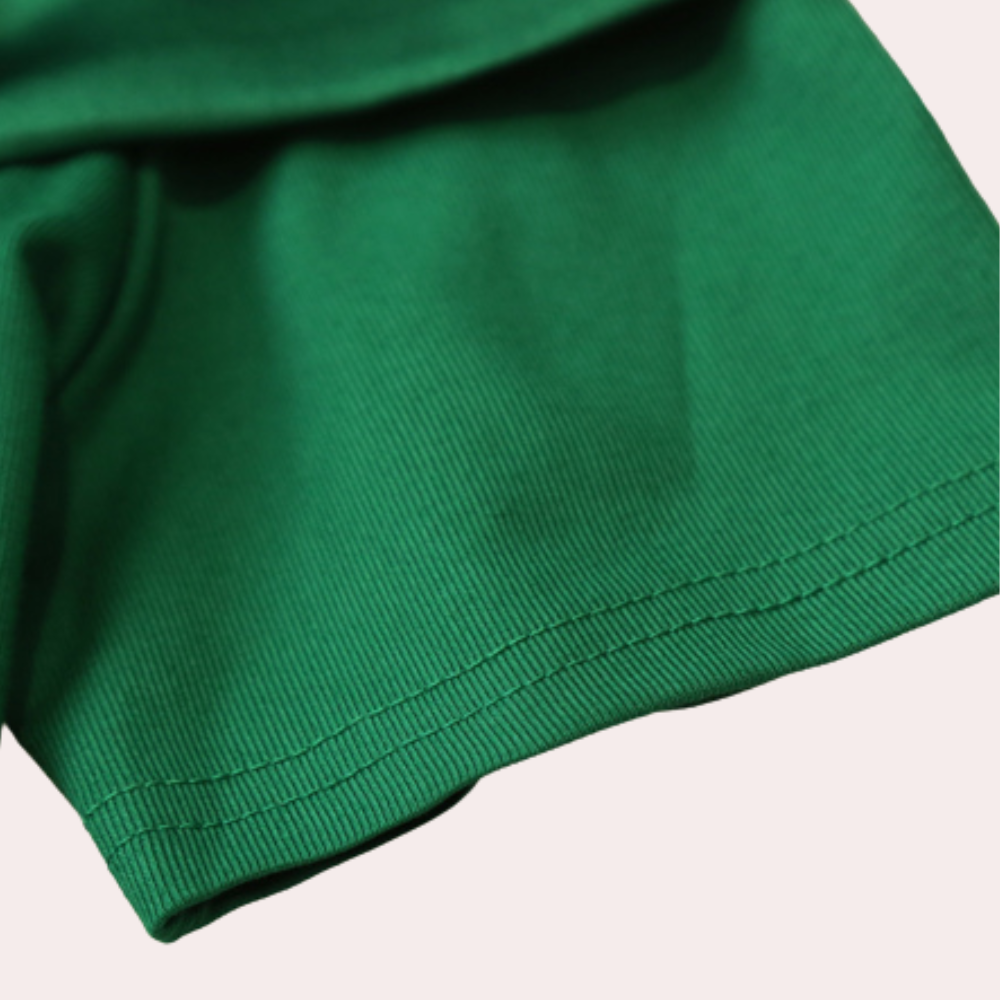 Women's Top with Short Sleeves and Decorative Front Detail