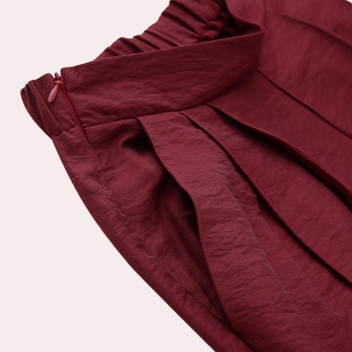 Women's Wide Leg Trousers with High Waist and Relaxed Fit