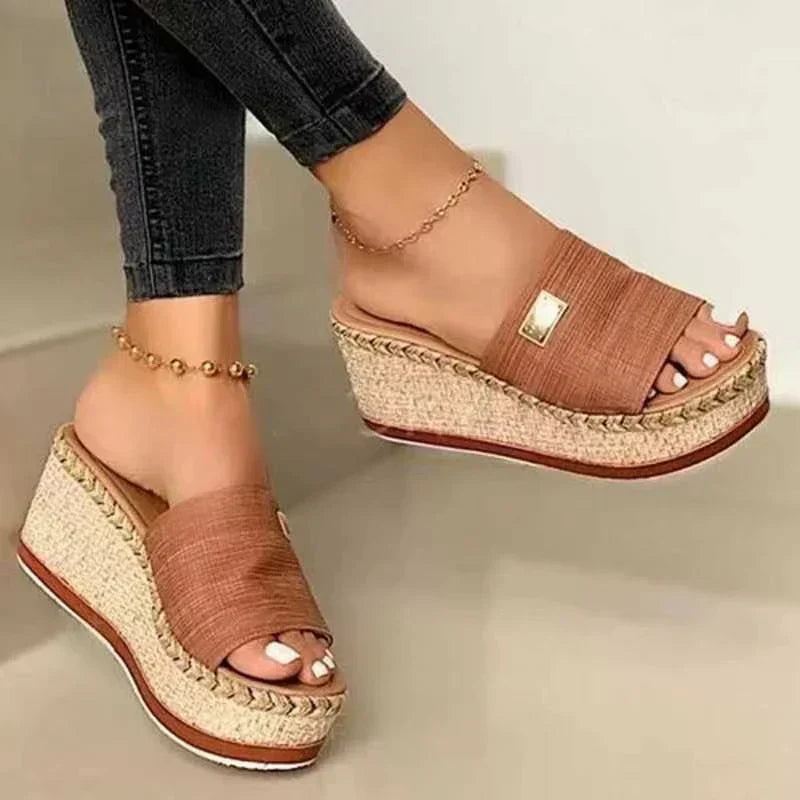 Women's Wedge Sandals with Espadrille Sole