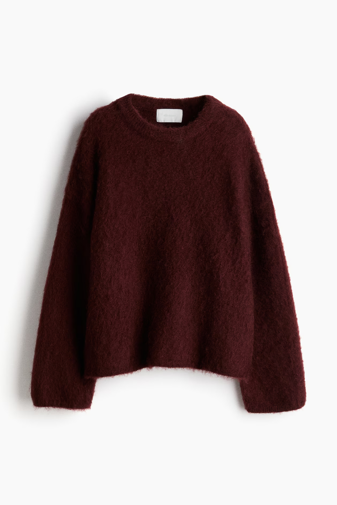 Women's Knitted Jumper with Round Neck and Relaxed Fit