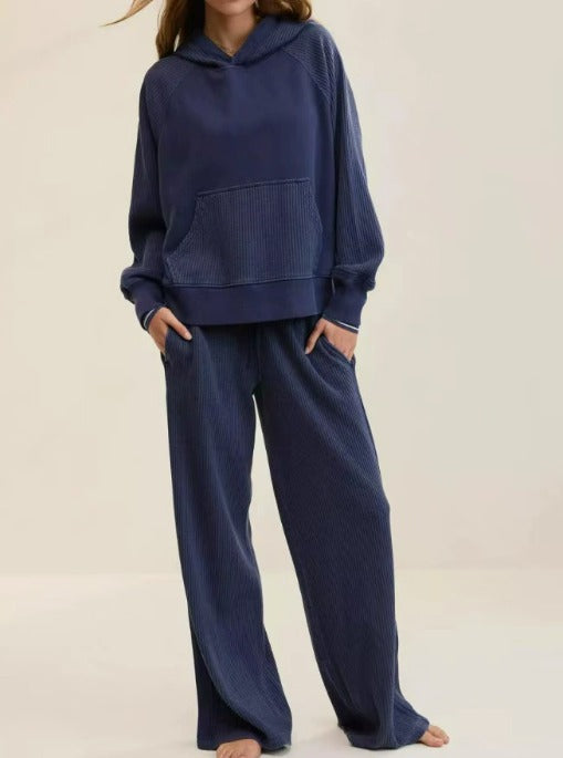 Lounge Co-Ord Set for Women with Wide Leg Trousers