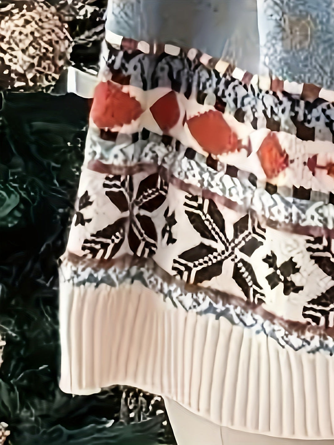 Women's Fair Isle Christmas Knit Jumper with Reindeer Pattern