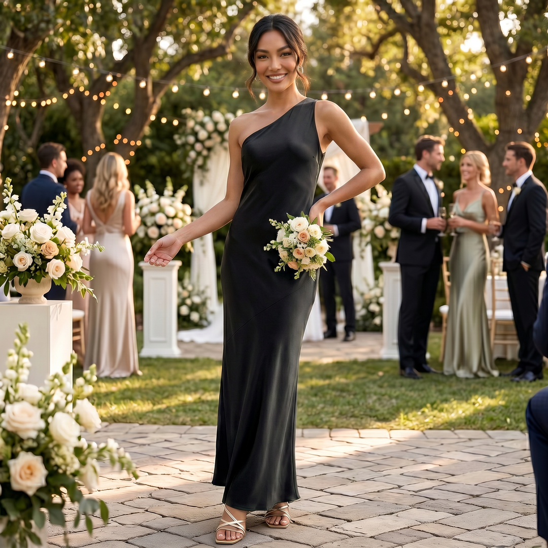 Women's Evening Maxi Dress with Open Back and Sleeveless Design