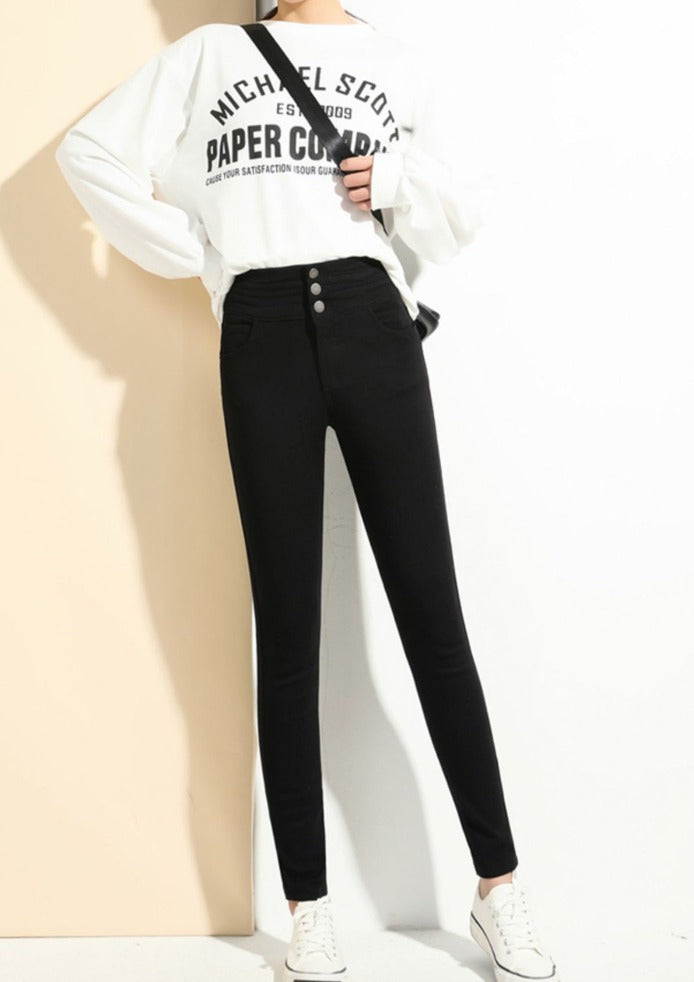Women's Slim Fit Ankle Trousers with Stretch Fabric