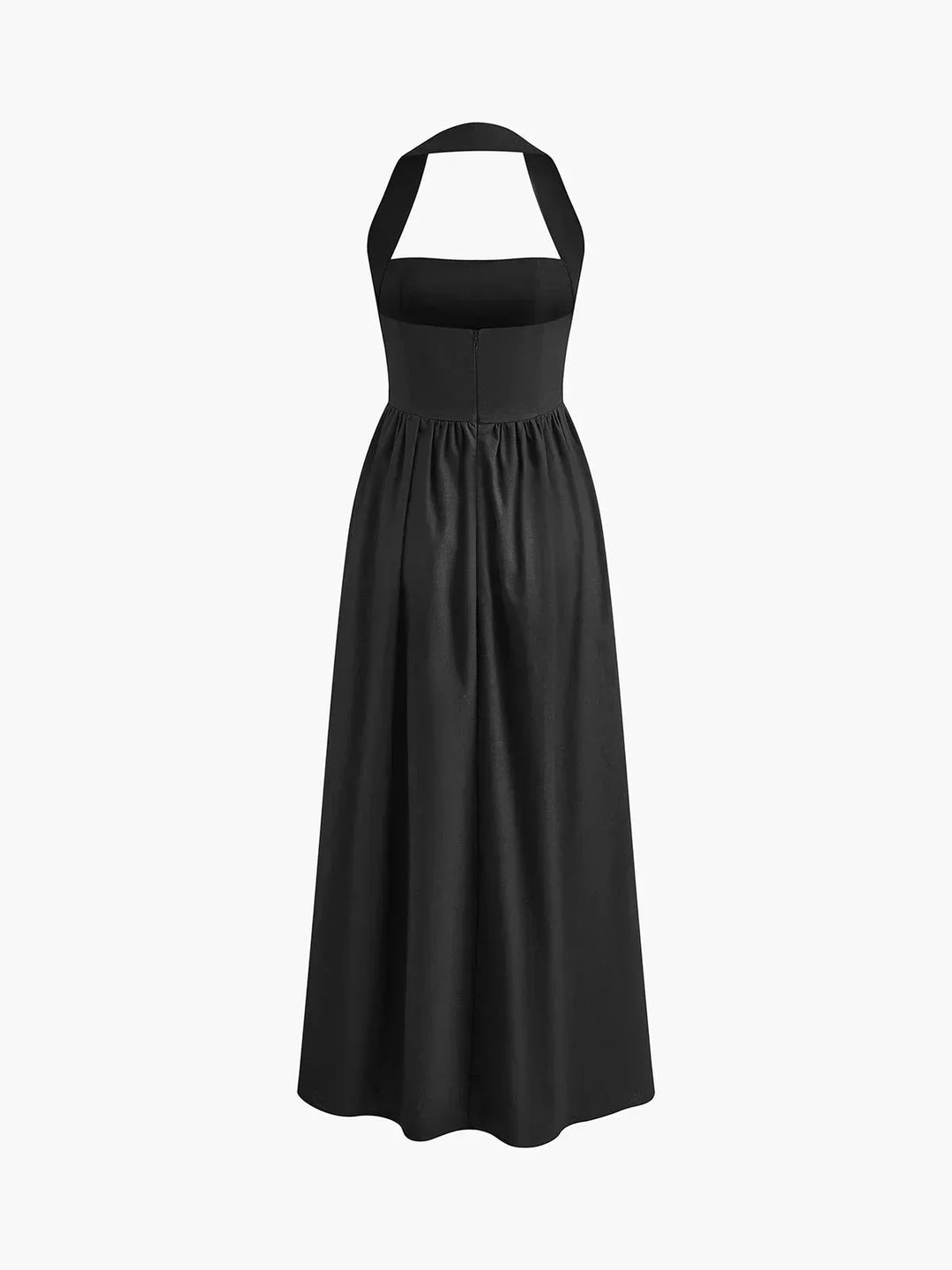 Women's Occasion Maxi Dress with Halter Neck and Open Back