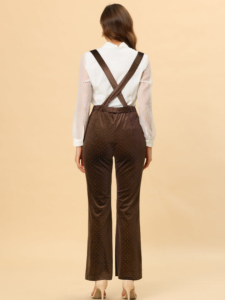 Women's High Waist Trousers with Cropped Leg and Button Detail